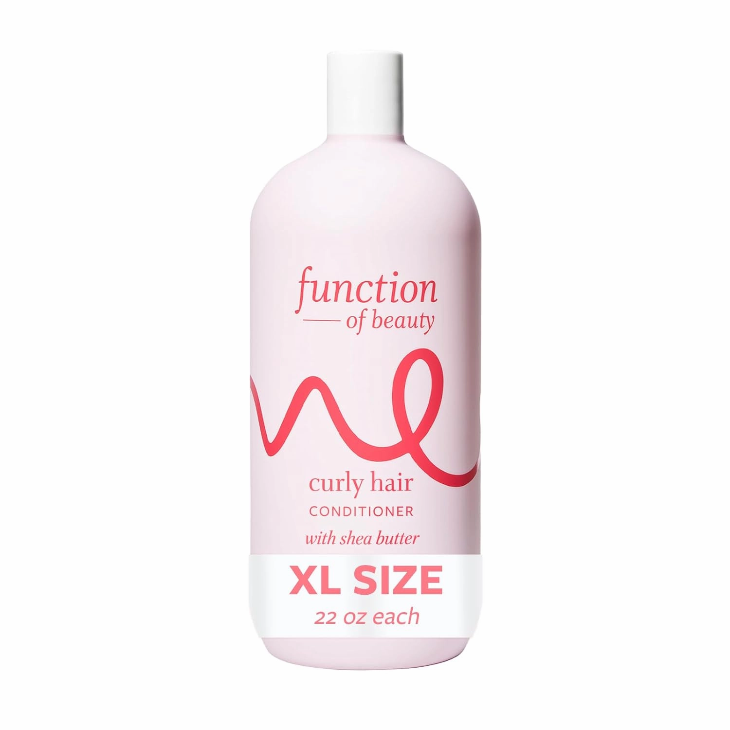 FUNCTION OF BEAUTY Curly Hair Conditioner, 22 oz - Formulated with Shea Butter to Moisturize, Nourish and Enhance Natural Curls, Sulfate-Free, Customizable Haircare