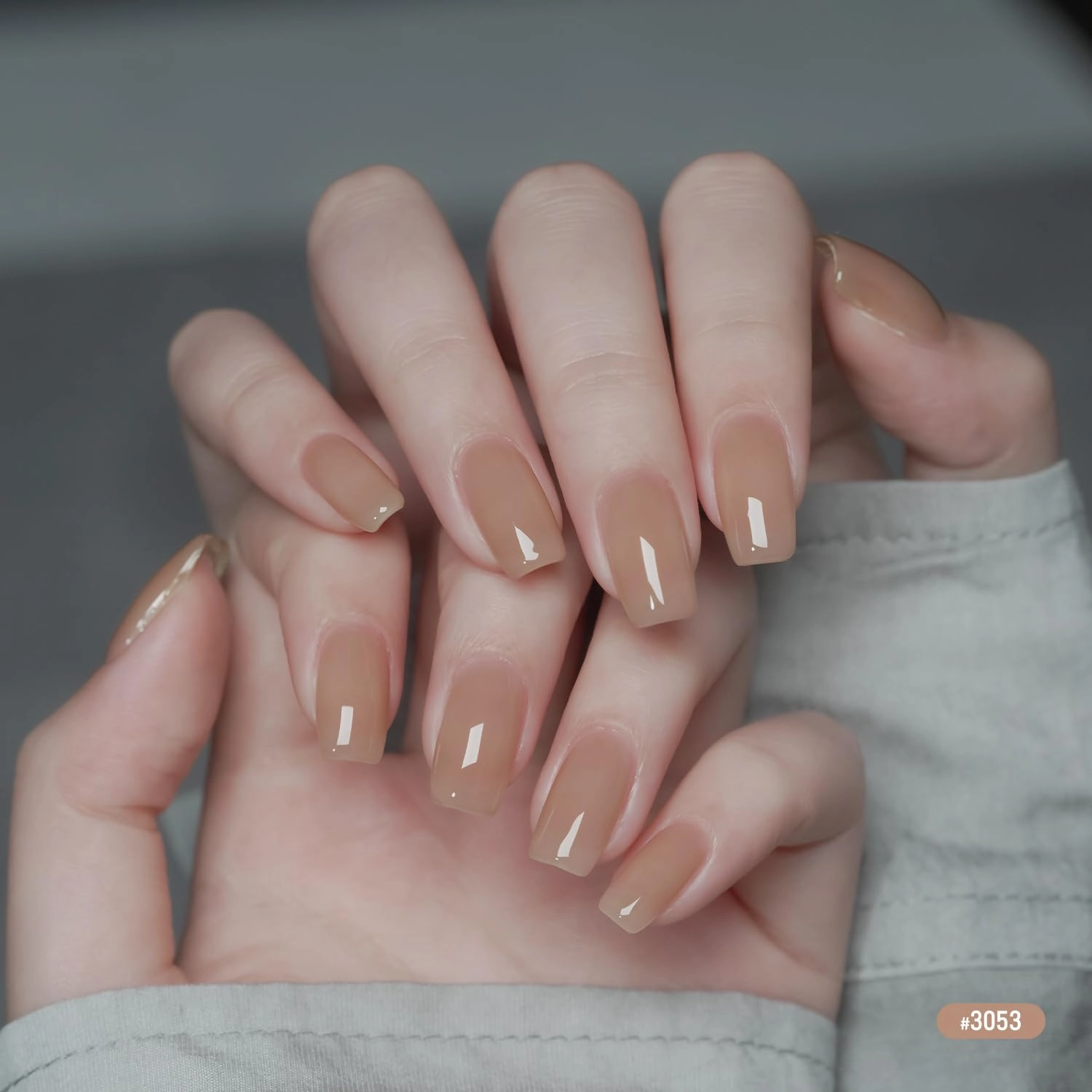 GAOY 16ml 6 Colors Sheer Nude Pink Gel Nail Polish Set, Jelly Translucent Pale Rose Dusty Apricot Light Cinnamon Gel Polish Kit, UV Light Cure for Nail Art DIY and Salon, Gentle Lady