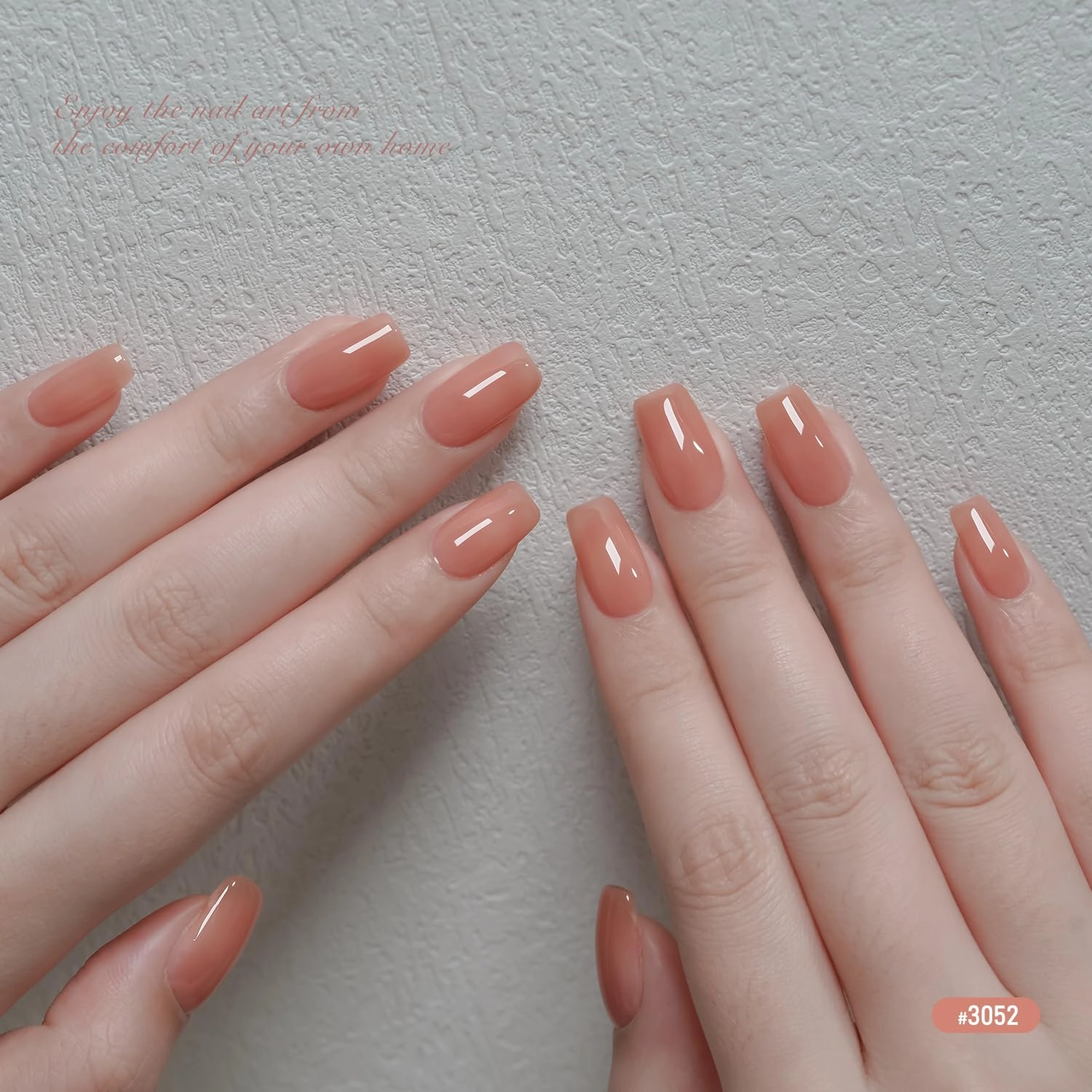GAOY 16ml 6 Colors Sheer Nude Pink Gel Nail Polish Set, Jelly Translucent Pale Rose Dusty Apricot Light Cinnamon Gel Polish Kit, UV Light Cure for Nail Art DIY and Salon, Gentle Lady