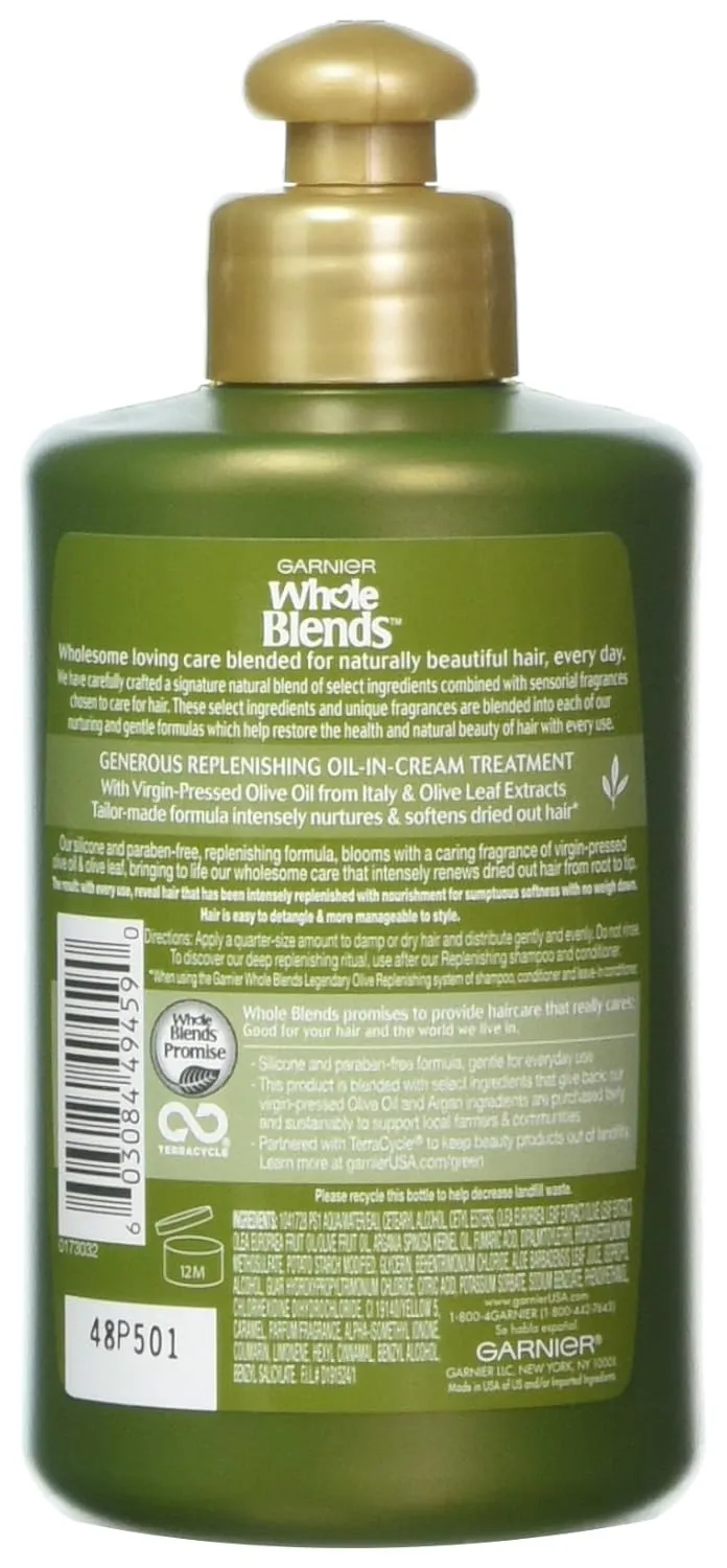 Garnier Hair Care Whole Blends Replenishing Leave-in Conditioner, 10.19 Flu