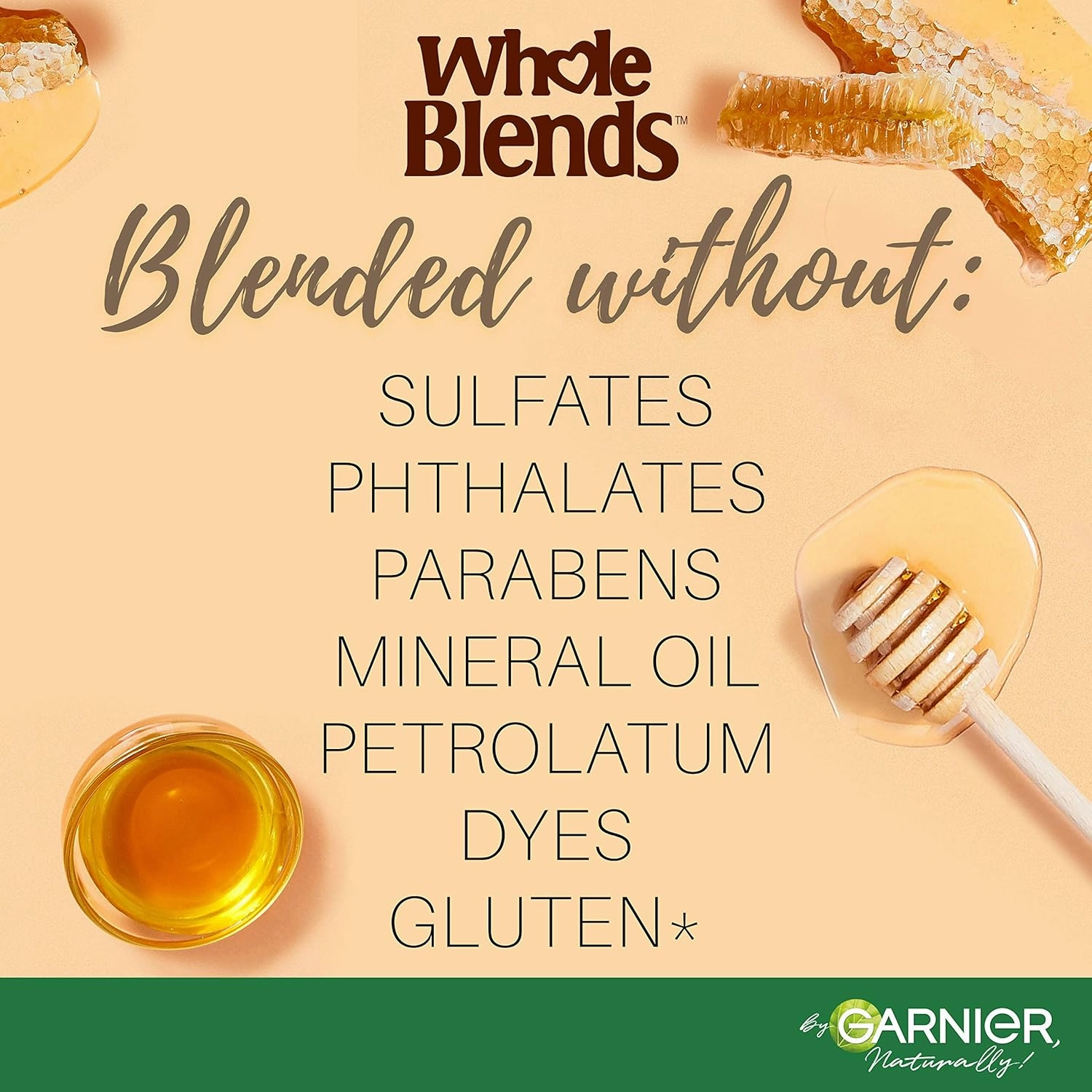 Garnier Whole Blends Sulfate Free Remedy Honey Treasures Replenishing Shampoo and Conditioner Set for Very Damaged Hair with Sample, 12 Fl Oz, 1 Kit (Packaging May Vary)