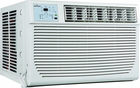 GARRISON 2477802 R-410A Through-The-Window Heat/Cool Air Conditioner with Remote Control, 12000 BTU, White