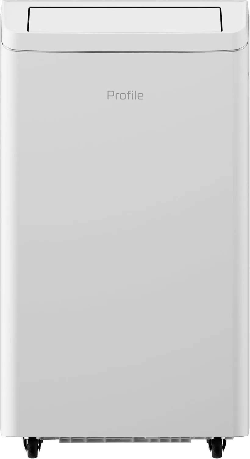 GE Profile 12,000 BTU Dual-Hose, Inverter Heat/Cool Portable AC for Rooms up to 550 sq ft., Wi-Fi Enabled, 3-in-1 with Dehumidify, Fan, & Auto Evaporation, Included Window Installation Kit, White