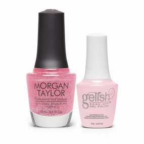 Gelish Spring Full Bloom Gel Duos (Feeling Fleur-ty) - Pink Nail Lacquer & Soak Off Gel Polish, Long-Lasting, Vibrant Color, Professional Quality, High Shine, Chip-Resistant.