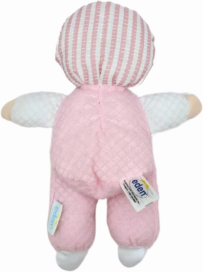 Genius Baby Toys Soft Baby Doll - Cuddly and Soft - Perfect First Baby Doll for Infants and Toddler - Cute Pink and White Outfit - No Hard Parts - Nontoxic First Doll - Perfect for Baby Shower