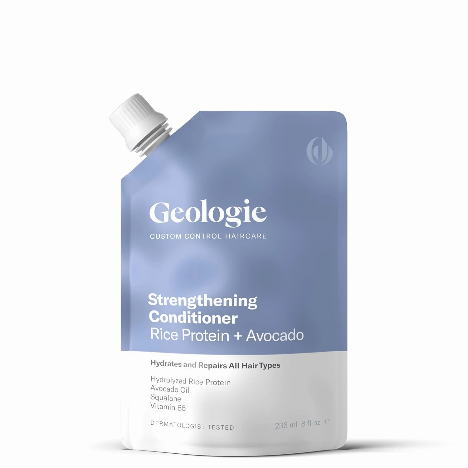 Geologie Strengthening Conditioner | Rice Protein   Avocado Custom Control Haircare | 8 fl oz