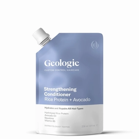 Geologie Strengthening Conditioner | Rice Protein   Avocado Custom Control Haircare | 8 fl oz