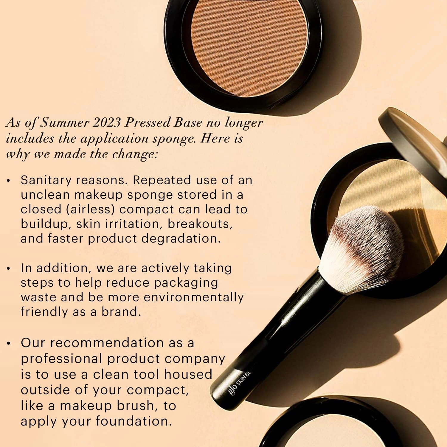 Glo Skin Beauty Pressed Base Powder Foundation Makeup (Beige Dark) - Flawless Coverage for a Radiant Natural, Second-Skin Finish