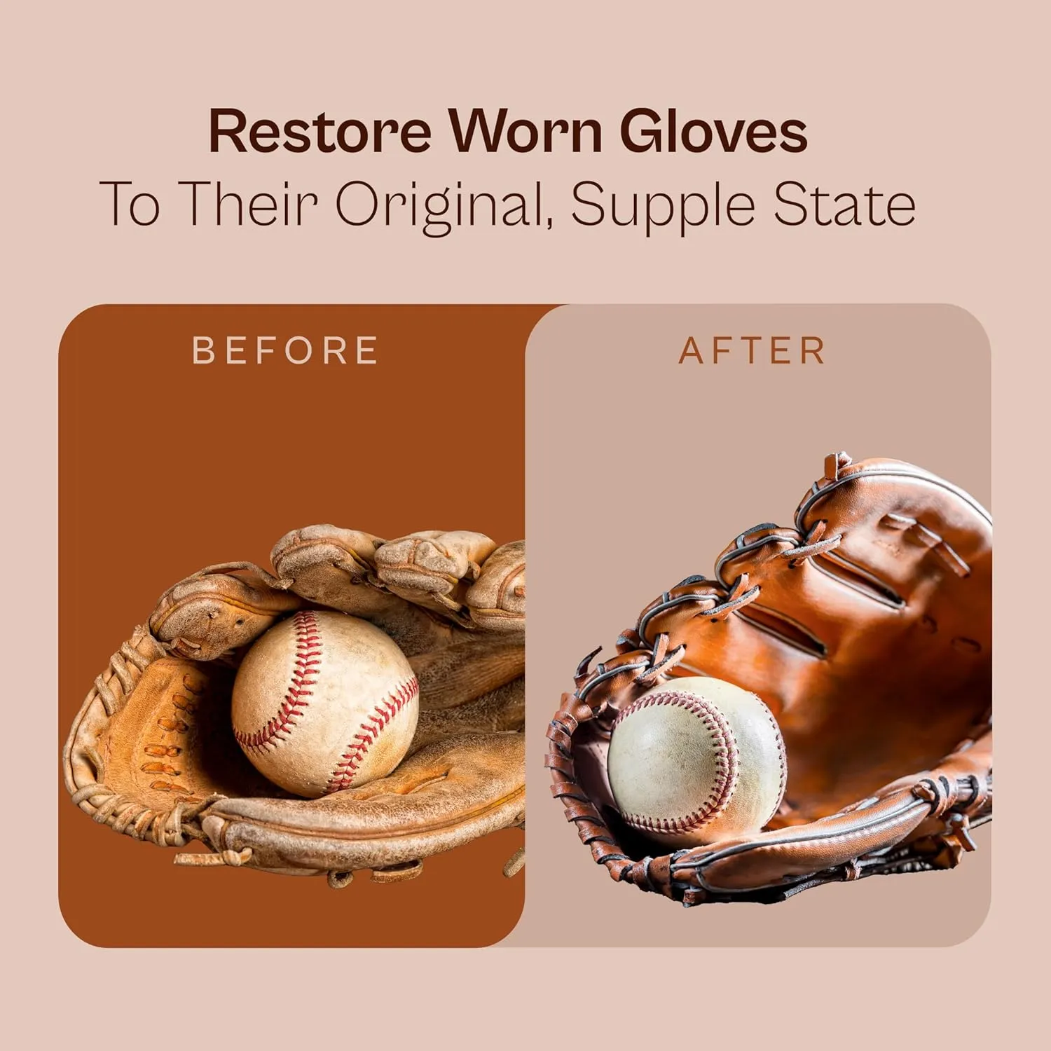 Glove Leather Conditioner - Use on Baseball Gloves, Softball Gloves, and Other Leather Sports Equipment - Made in USA