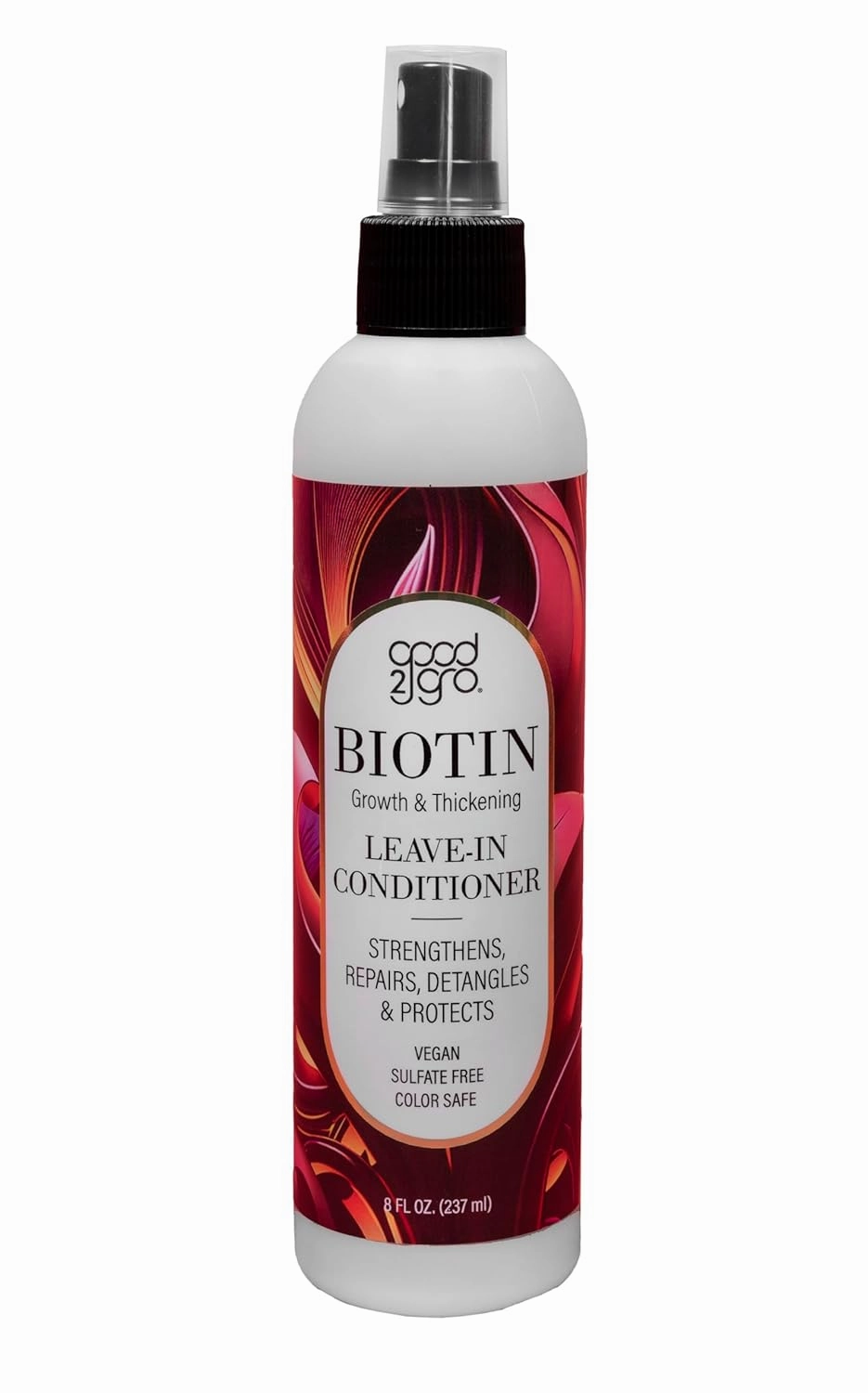 GOOD2GRO Biotin Growth & Thickening Leave-In Conditioner - 8oz | Reduce Breakage & Thinning, Detangle, Moisturize, Repair & Protect | Vegan & Cruelty-Free