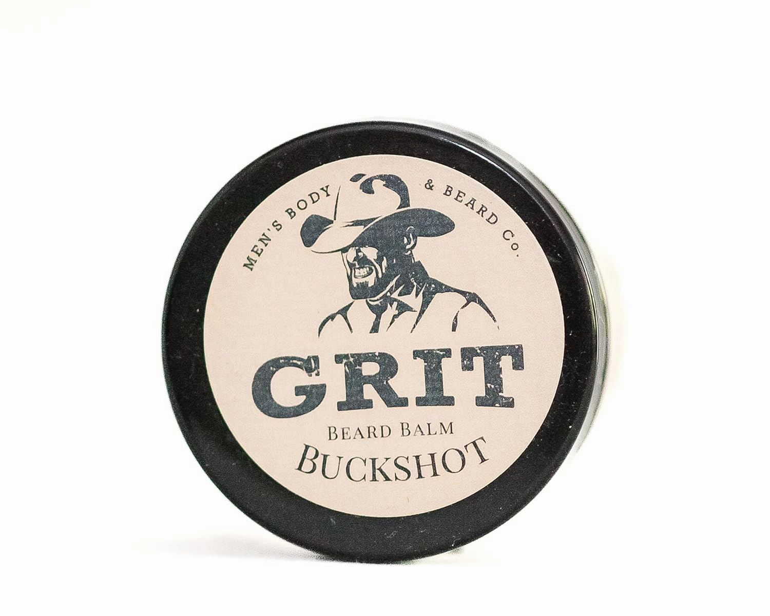 GRIT Beard Balm Buckshot (1.6 oz) | All Natural | Styles, Strengthens & Softens Beards & Mustaches | Moisturizes Skin | Leave in Conditioner Wax for Men