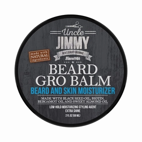 Gro Balm, 2 Fl Oz Nourishing Softener for Men Bundled with Wooden Comb - Moisturizer for Dry Skin, Deeply Moisturizes for Beard Types [Pack Of 3]