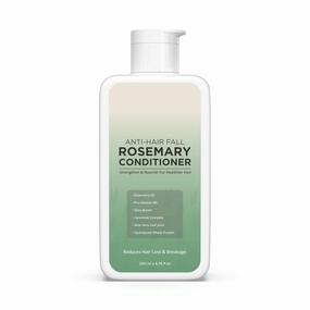 GT Anti Hairfall Rosemary Conditioner 200ml | Enriched with Shea Butter, Aloe Vera, Biotin & Wheat Protein | Sulphate-Free, Vegan, Moisturizing & Volumizing