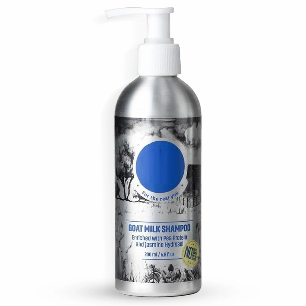 GT Goat Milk Shampoo, For Dry & Frizzy Hair with Pea Protein and Goat Milk, Strong & Shiny Hair, No Sulfates, No Paraben, Shampoo For Men and Women (200 ml (Pack Of 1))