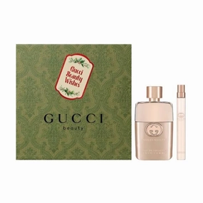 Gucc..i Guilty for women Eau de Toilette 2 Piece gift set 1.6oz EDT Spray,  0.33oz EDT Spray   Makeup Remover Wipe - Alcohol Free Face & Eye Makeup Remover Wipe with Aloe E & Cucumber Extract