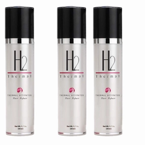 H2Thermal Heat Activated Hair Repair - Leave in Moisturizing Treatment with Thermal Protection - Color Safe (3 PACK - 50ml each)