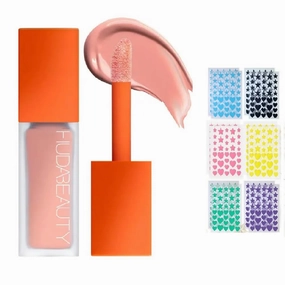 H.U.D.A BEAUTY #FAUXFILTER Under Eye Color Corrector 0.3 oz / 9 mL (Cherry Blossom, 0.3 oz / 9 ml)   Bonus Acne Patch (36 Pieces)
