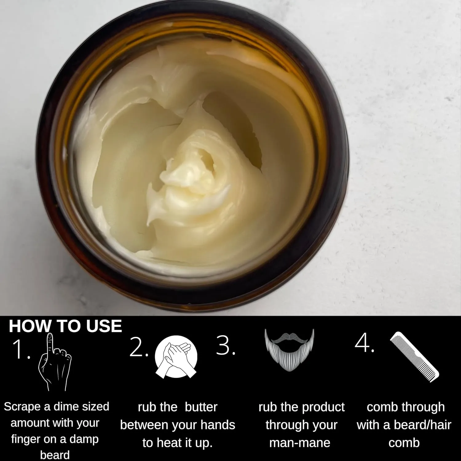 Hair & Beard Butter -Cedar Forest - Strengthen & Soften Leave in Conditioner – Natural Ingredients | The Best Beard Butter- 2oz- packaging may vary