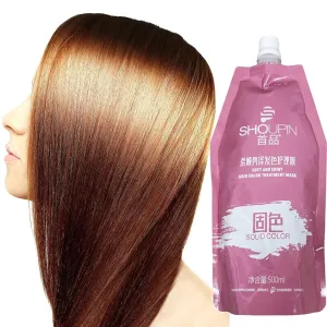 Hair Color Treatment Mask Non-Steaming Baking Cream Repair Hair Conditioner no Of Silicone Oil, Easy To Use (500ml)