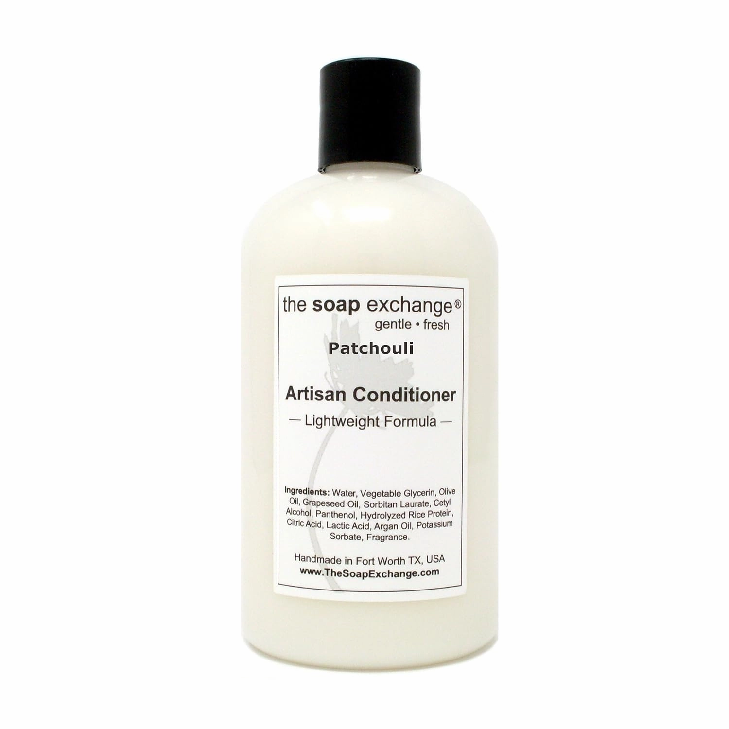 Hair Conditioner - Patchouli Scent - Hand Crafted 12 fl oz / 354 ml Natural Artisan Hair Care, Sulfate & Paraben Free, Nourish, Moisturize, & Protect. Made in the USA.