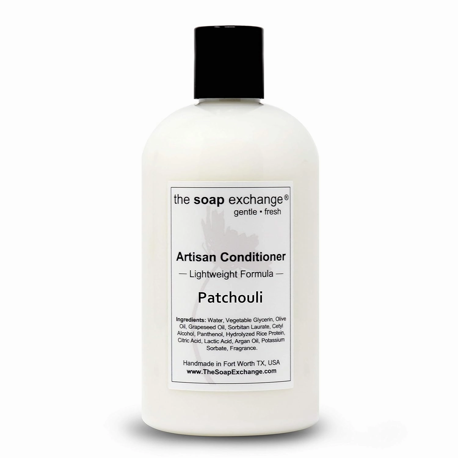 Hair Conditioner - Patchouli Scent - Hand Crafted 12 fl oz / 354 ml Natural Artisan Hair Care, Sulfate & Paraben Free, Nourish, Moisturize, & Protect. Made in the USA.