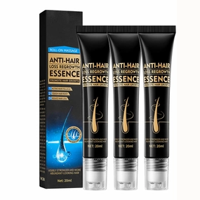 Hair Darkening Serum, Herbal Gray Hair Reverse Essential Oil for Man & Woman, Grey Hair Darkening Conditioner Essence, Restore Natural Black Color Polygonum Multiflorum Oil for Hair Growth (3 Pack)