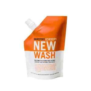 Hairstory New Wash Deep, Clarifying Cleansing Cream for Oily & Fine Hair, Shampoo & Conditioner Alternative, Removes Buildup & Restores Scalp, 8oz