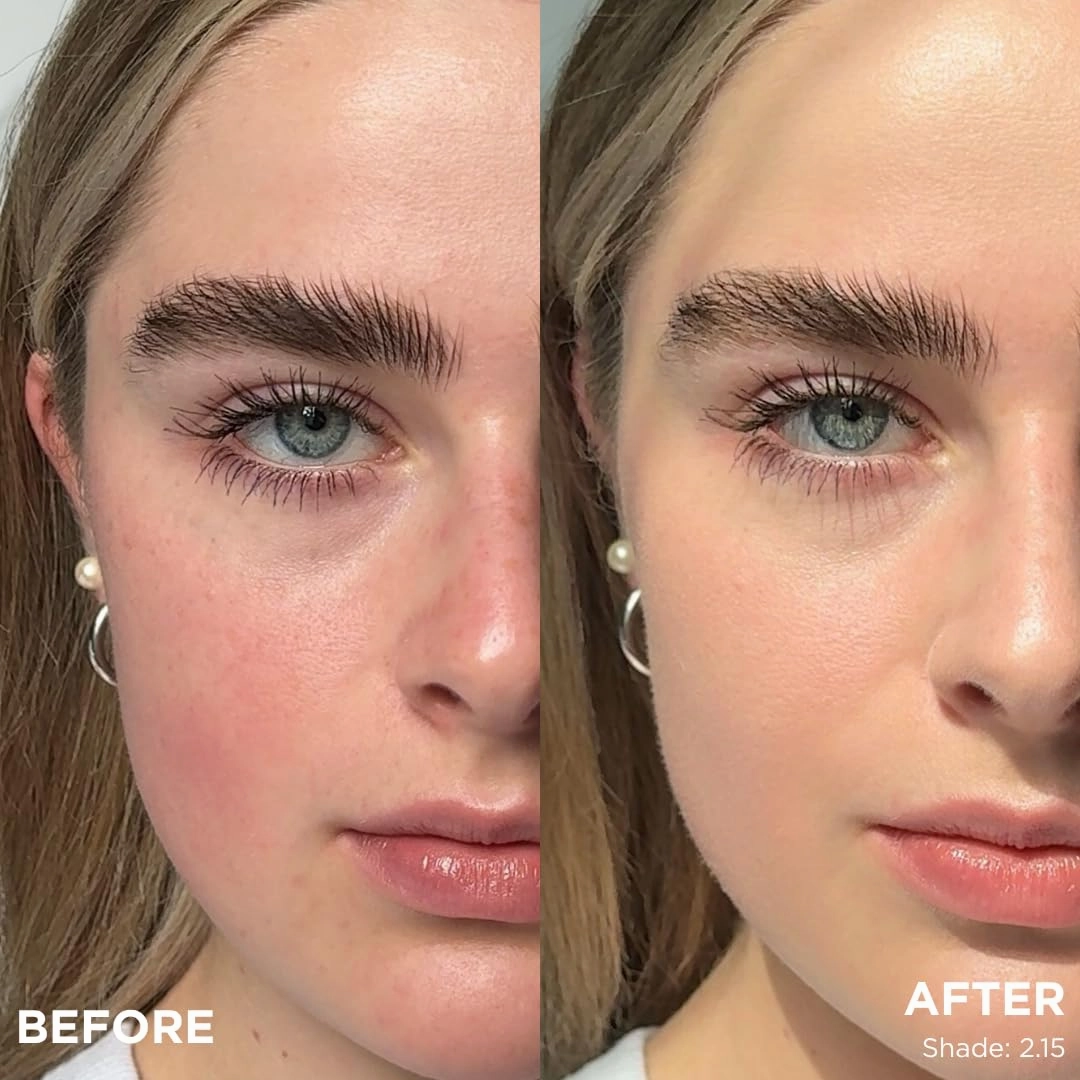 HALEYS Re-form Luminous Skin Foundation, VEGAN   CRUELTY-FREE, Blurs, Conceals, Blendable, Buildable Med-to-Full Coverage, Weightless, Oil-free, All-Day Wear, Hyaluronic Acid, All skin types (3.25)