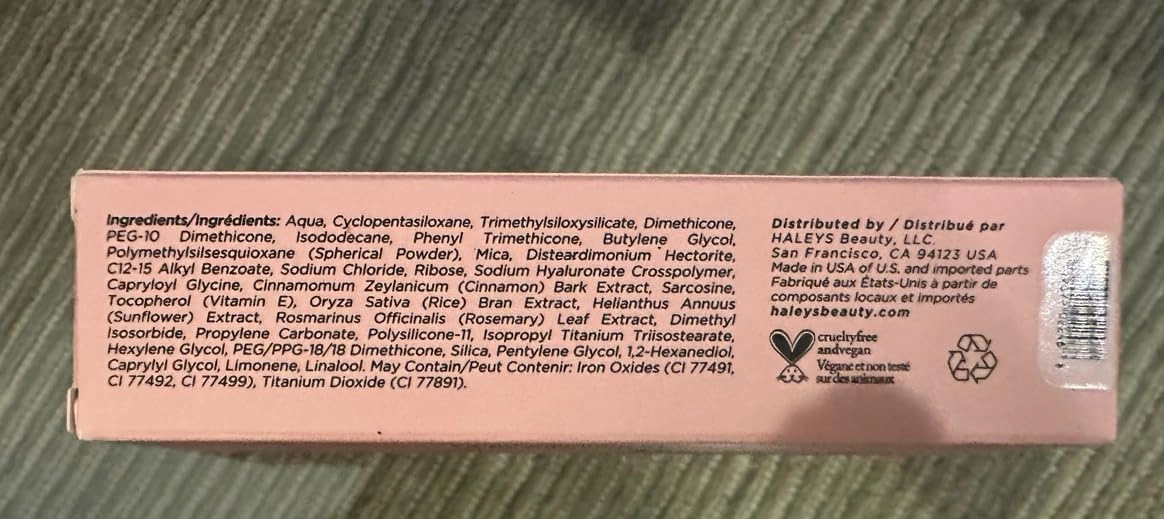 HALEYS Re-form Luminous Skin Foundation, VEGAN   CRUELTY-FREE, Blurs, Conceals, Blendable, Buildable Med-to-Full Coverage, Weightless, Oil-free, All-Day Wear, Hyaluronic Acid, All skin types (3.25)