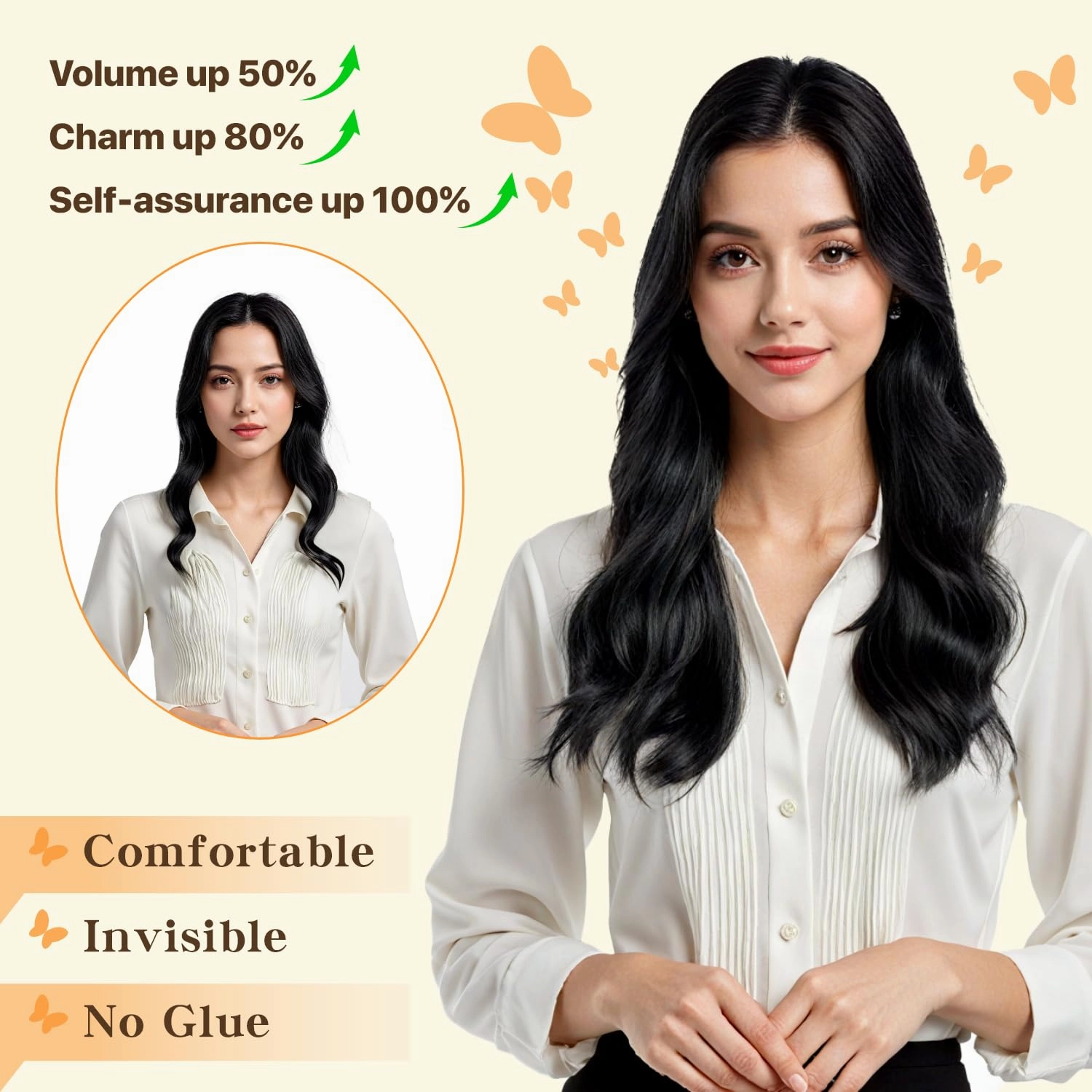 Halo Hair Extensions Long Straight, 100% Real Human Hair, Invisible Wire Extensions for Women,55g,12 Inch,#02 Dark Brown