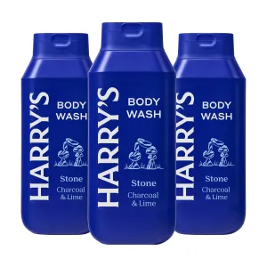 Harry's Men's Body Wash - Stone - (3 Pack) 18 fl oz - Shower Gel for Men - No Parabens, Sulfates, or Dyes