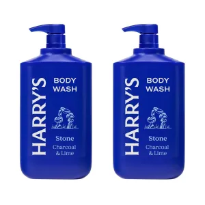 Harry's Men's Body Wash with Pump- Stone - (2 Pack) 30 fl oz - Shower Gel for Men - No Parabens, Sulfates, or Dyes