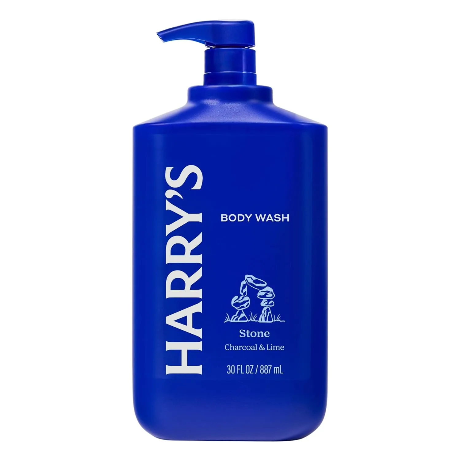 Harry's Men's Body Wash with Pump- Stone - (2 Pack) 30 fl oz - Shower Gel for Men - No Parabens, Sulfates, or Dyes