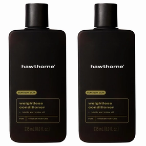 Hawthorne Men's Weightless Conditioner. For Thinning and Thin Hair. Delivers Silky Smooth & Strong Hair with a Weightless Formula. Sulfate-Free, Paraben Free. 8 fl. oz. 2-Pack.