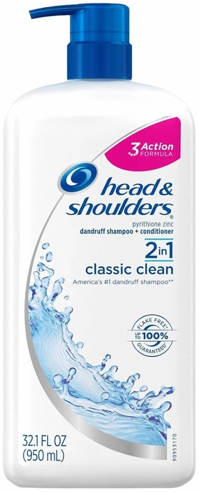 Head & Shoulders Classic Clean 2-in-1 Anti-dandruff Shampoo   Conditioner, 32.1 Fl Oz