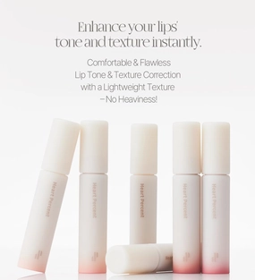 Heart Percent Dote On Mood All Cover Lip Base, Comfortable & Flawless Lip Tone & Texture Correction w/Lightweight Texture, #03. Nudy Pink