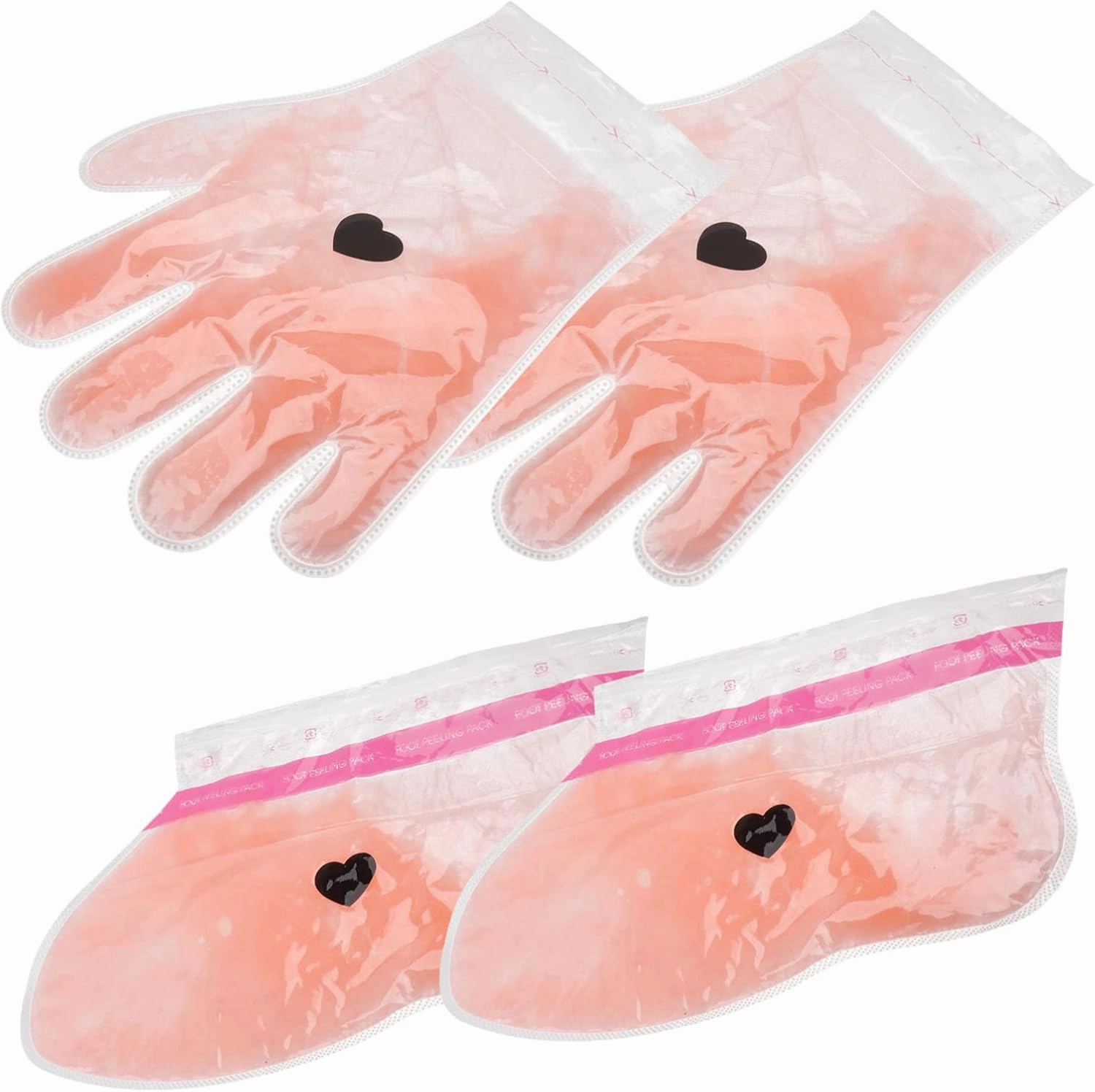Hemoton 2 Pairs Hand Foot Wax Therapy Peach Paraffin Wax Hand and Foot Beauty Hand Wax Cover for Home Salon Treatment