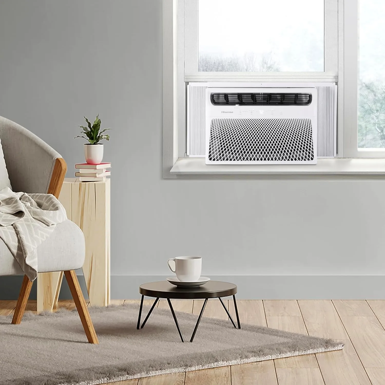 Hisense WC08W25A Window Air Conditioner, 8,000 BTU, White