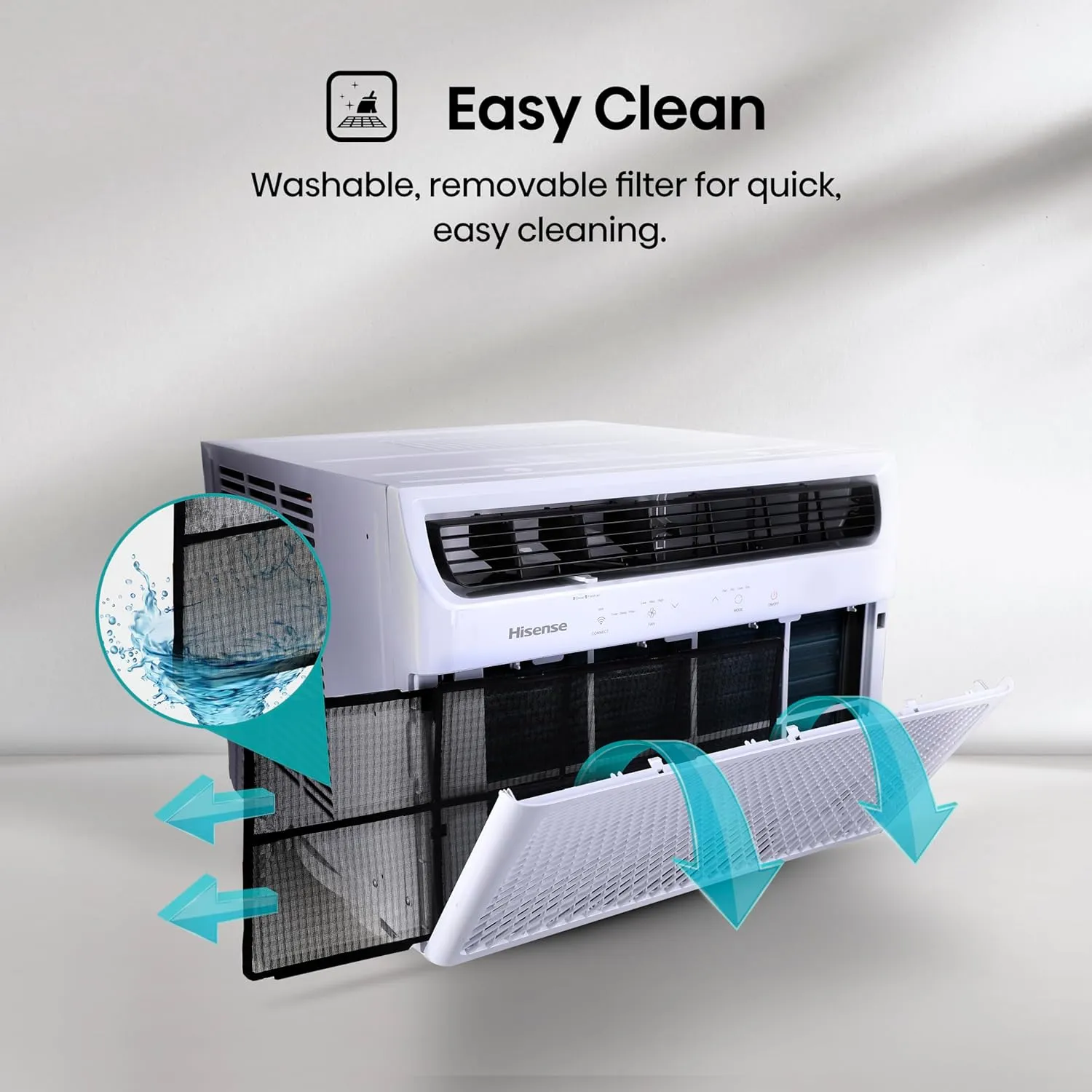 Hisense WC08W25A Window Air Conditioner, 8,000 BTU, White