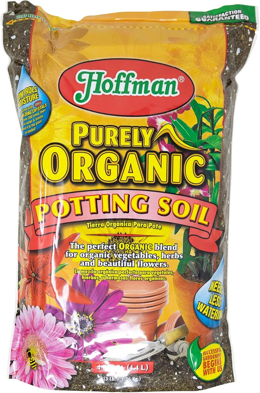Hoffman 12504 Purely Organic Potting Mix Soil Conditioner, 4-Quart