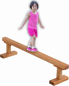 Home Club Gymnastics Beam/ Balance Pad, 150 200 300 Cm Long High Wooden Beam/ Walking Beams, Heavy Duty/ Extra Firm, Holds Up to 198lbs, Toddler to Adult Age(Size:150cm(59.1in) long/8cm(3.1in) width)