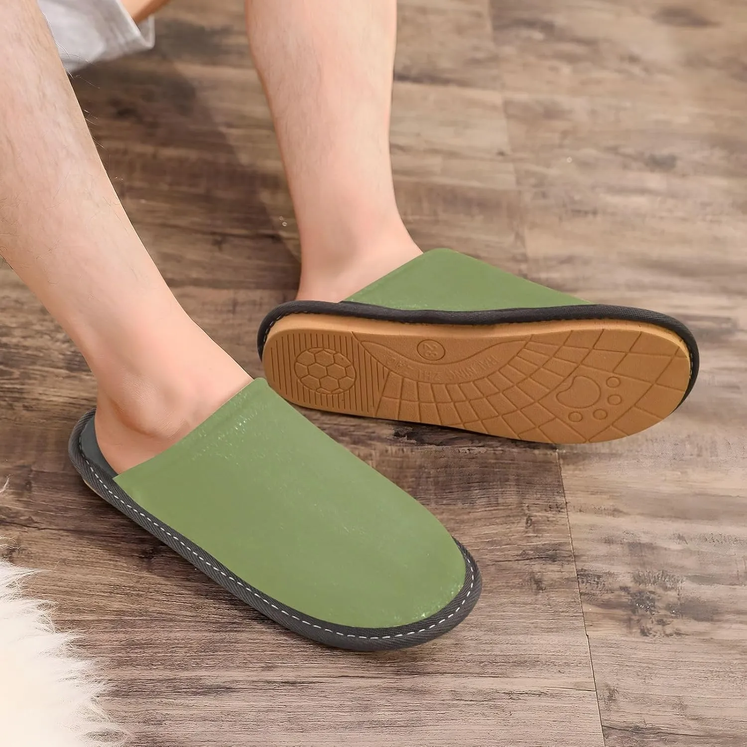 Hot Pink House Slippers for Women Men Non-Slip Closed Toe Washable Slippers