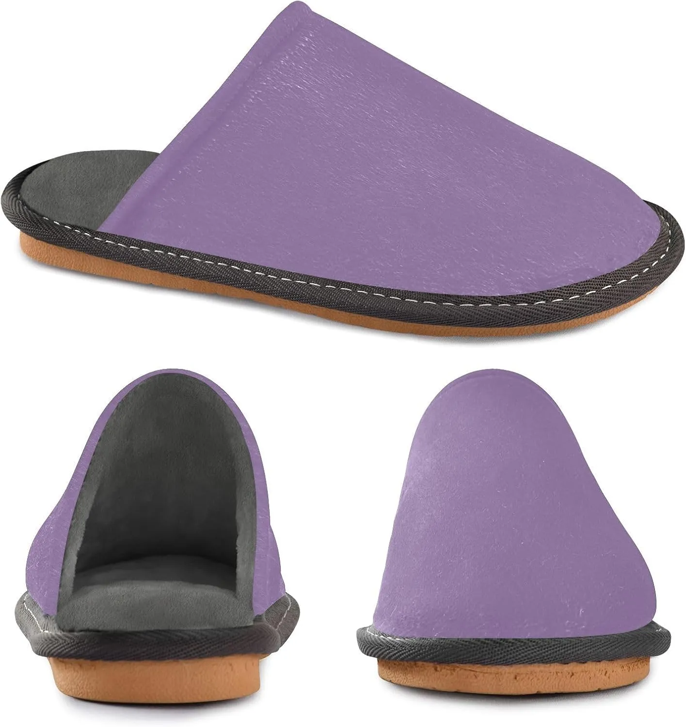 Hot Pink House Slippers for Women Men Non-Slip Closed Toe Washable Slippers