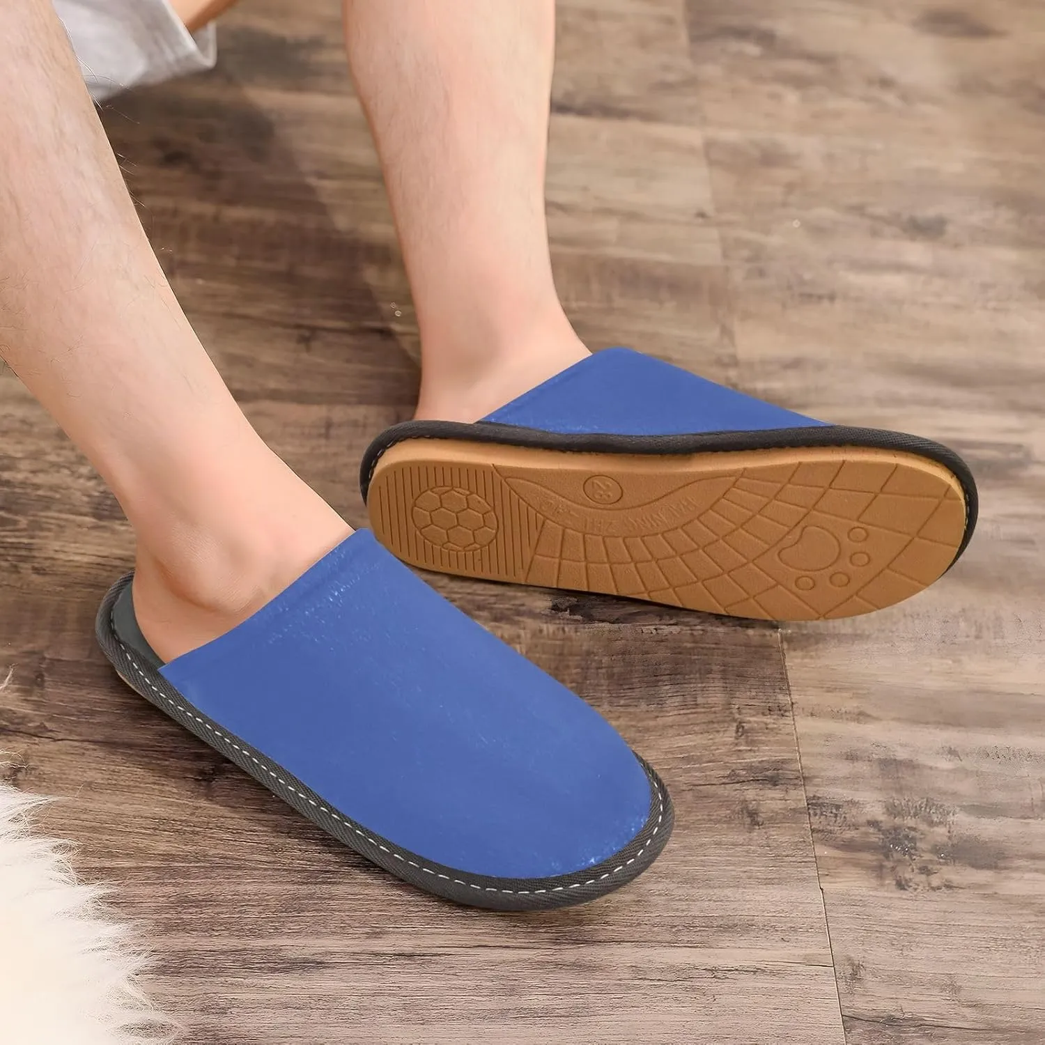Hot Pink House Slippers for Women Men Non-Slip Closed Toe Washable Slippers
