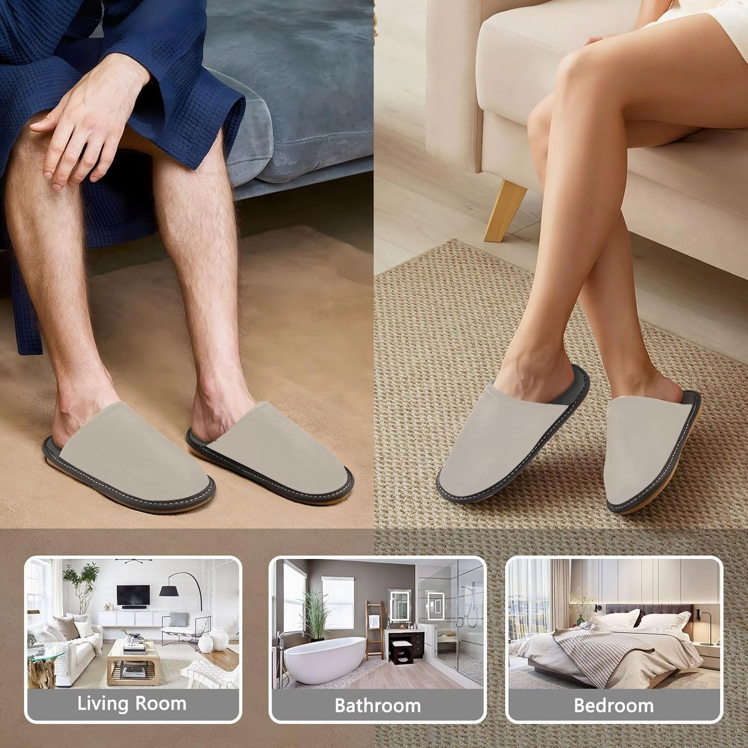 Hot Pink House Slippers for Women Men Non-Slip Closed Toe Washable Slippers