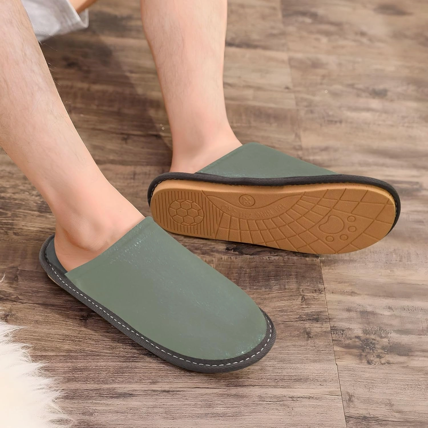 Hot Pink House Slippers for Women Men Non-Slip Closed Toe Washable Slippers