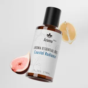 Hotel Scents - Coastal Radiance Essential Oil for Diffuser - Inspired by The Aria Asian Garden Scent Aromatherapy Diffuser Oil (150mL) - Bergamot, Bitter Orange, Fig, Sunshine, Sea, Orange Blossom