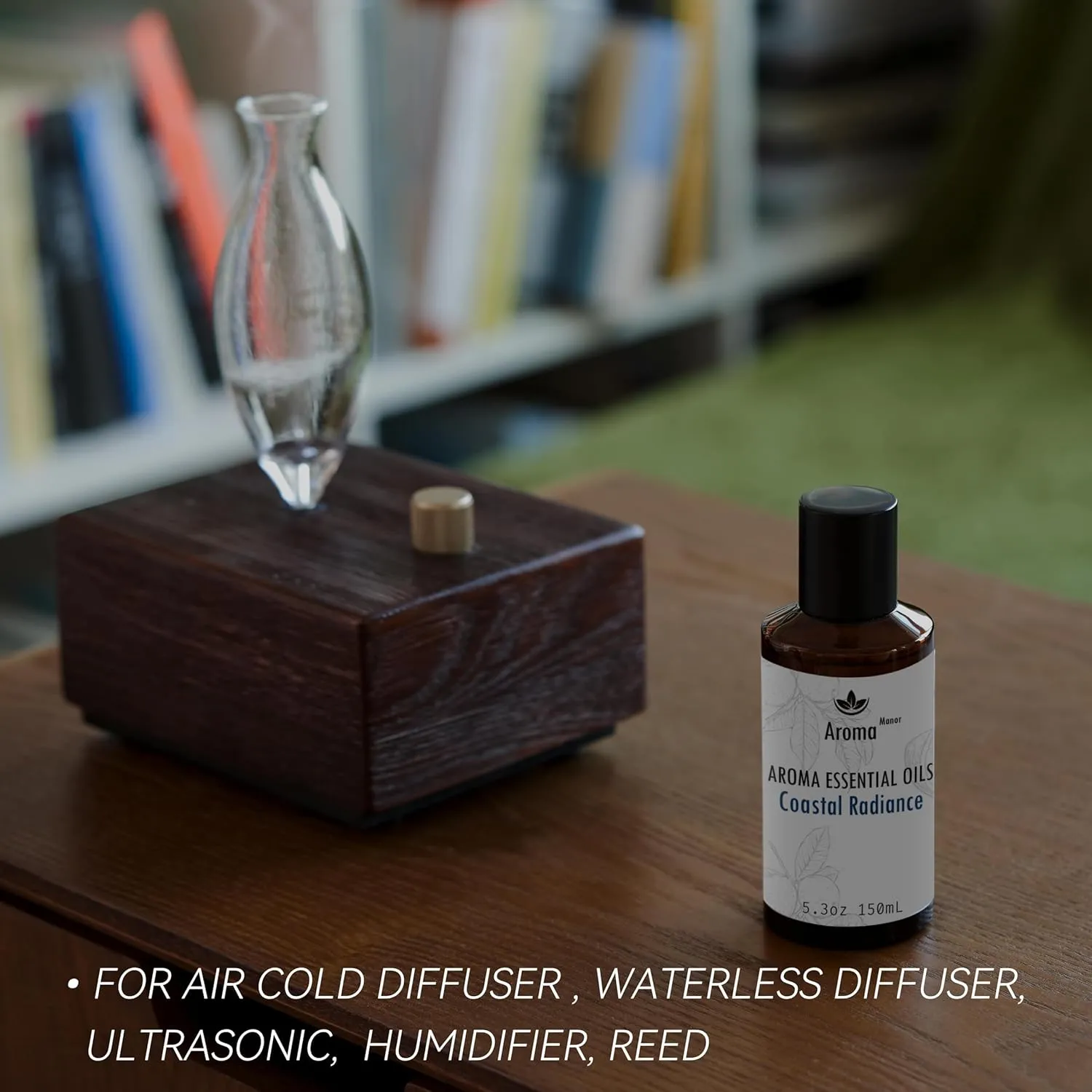 Hotel Scents - Coastal Radiance Essential Oil for Diffuser - Inspired by The Aria Asian Garden Scent Aromatherapy Diffuser Oil (150mL) - Bergamot, Bitter Orange, Fig, Sunshine, Sea, Orange Blossom