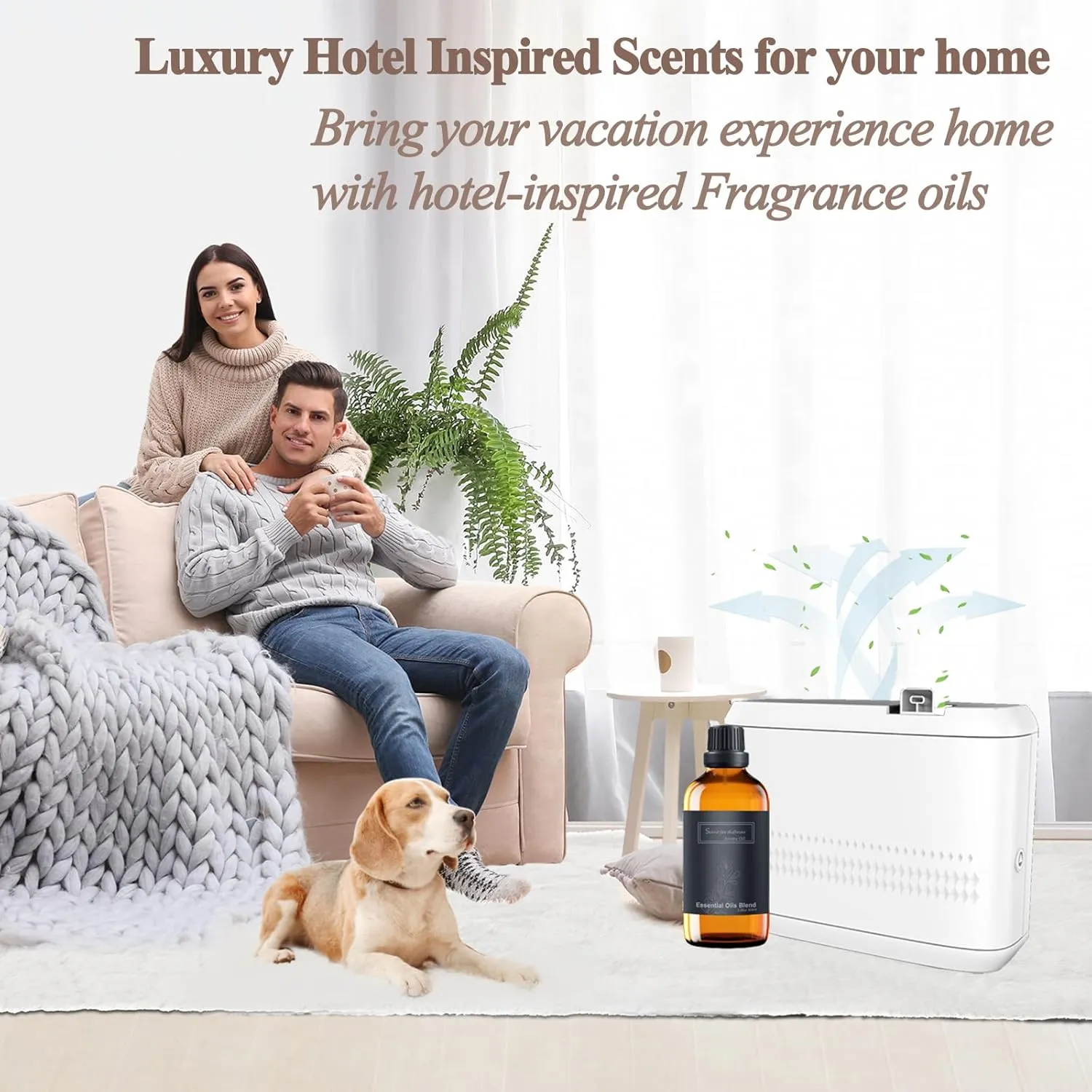 Hotel scents,Hotel Diffuser Oils,Royal Tranquility Aromatherapy Fragrances Inspired by Ritz-Carlton Hotels,Pure Essential Oil with Lemon, Jasmine and Amber for Diffuser-3.38 Fl Oz