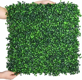 HWT 12 Pcs 20"X20"Grass Wall Backdrop, UV-Protected Greenery Wall Backdrop, Grass Wall Panels, Boxwood Hedge Wall Green Wall Decor Boxwood Panels Indoor & Outdoor Decor